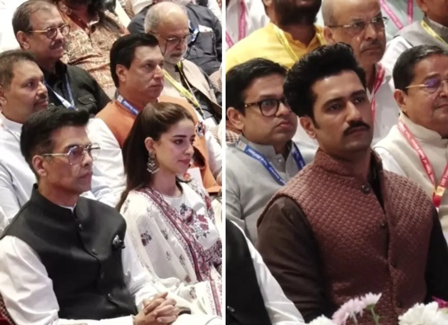 Karan-Johar-Vicky-Kaushal-Ananya-Panday-and-others-attend-day-2-of-the-100-year-celebration-event-of-RSS-in-Mumbai