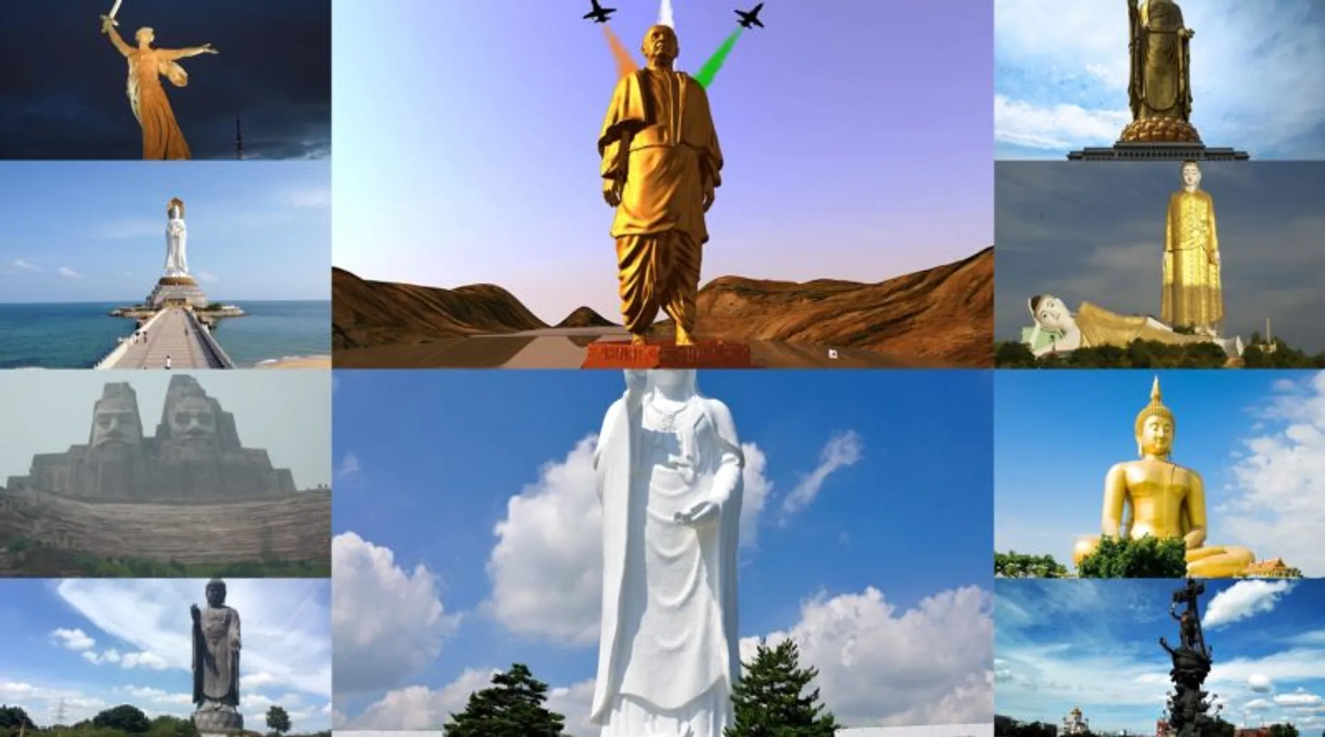 ‘ଷ୍ଟାଚ୍ୟୁ ଅଫ୍ ୟୁନିଟି ’ଭଳି ବିଶ୍ୱର ସାତଟି ବିଶାଳକାୟ ପ୍ରତିମା ! ଚୀନରେ ରହିଛି ସର୍ବାଧିକ କଳାକୃତି ।