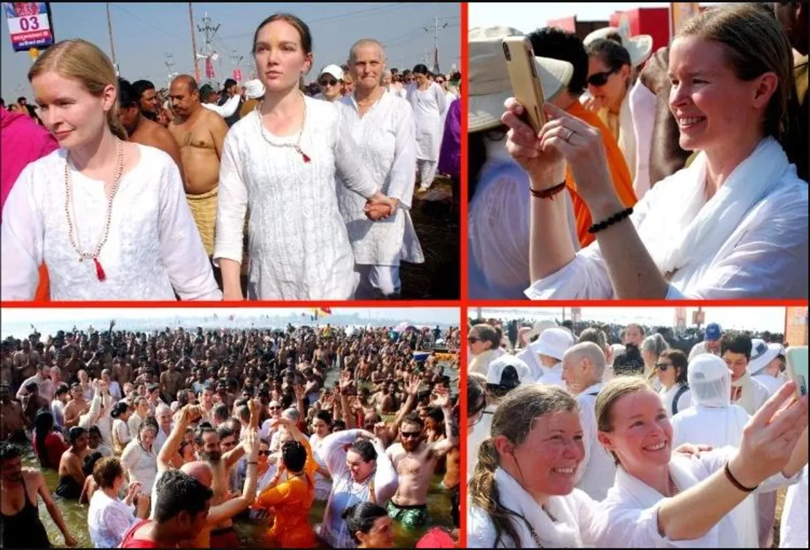 ଦେଶୀ କୁମ୍ଭମେଳାରେ ବିଦେଶୀ ଭକ୍ତ ! ଫଟୋରେ ଫଟୋରେ ଦେଖନ୍ତୁ କୁମ୍ଭମେଳାରେ ବିଦେଶୀ ପର୍ଯ୍ୟଟକଙ୍କ ଭିଡ ।