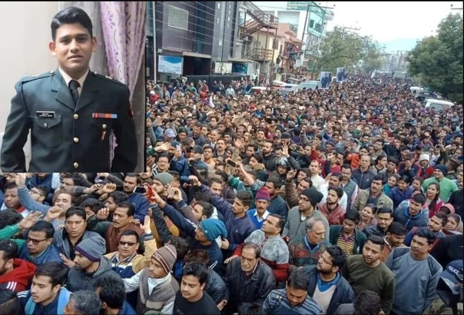 ଘରେ ପହଂଚିଲା ସହିଦ୍ ମେଜର ଚିତ୍ରେଶ୍ ବିଷ୍ଟଙ୍କ ପାର୍ଥୀବ ଶରୀର ! ସହିଦଙ୍କୁ ଶ୍ରଦ୍ଧାଞ୍ଜଳୀ ଦେବାପାଇଁ ୫୦୦ ମିଟର ପର୍ଯ୍ୟନ୍ତ ଲାଗିଥିଲା ଲୋକଙ୍କ ଗହଳି ।