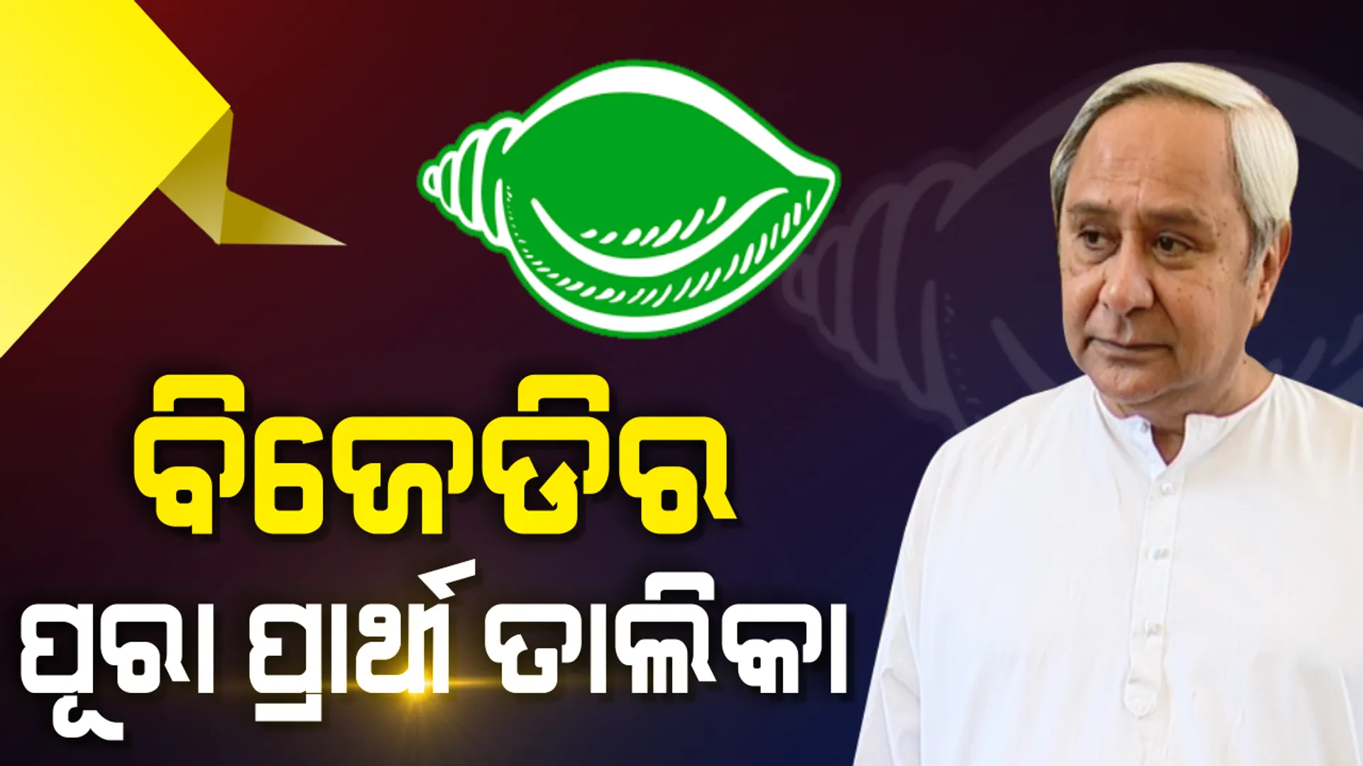 ବିଜେଡିର ପ୍ରାର୍ଥୀ ତାଲିକା ଘୋଷଣା । ୨ଟି ଲୋକସଭା ଓ ୭ ବିଧାନସଭା ପାଇଁ ପ୍ରାର୍ଥୀ ଘୋଷଣା, ଖଣ୍ଡପଡାରୁ ସୌମ୍ୟରଞ୍ଜନ ପଟ୍ଟନାୟକ ଓ ଭୁବନେଶ୍ୱର ମଧ୍ୟରୁ ପୂର୍ବତନ ମେୟରଙ୍କୁ ମୈଦାନକୁ ଓହ୍ଲାଇଲା ଦଳ