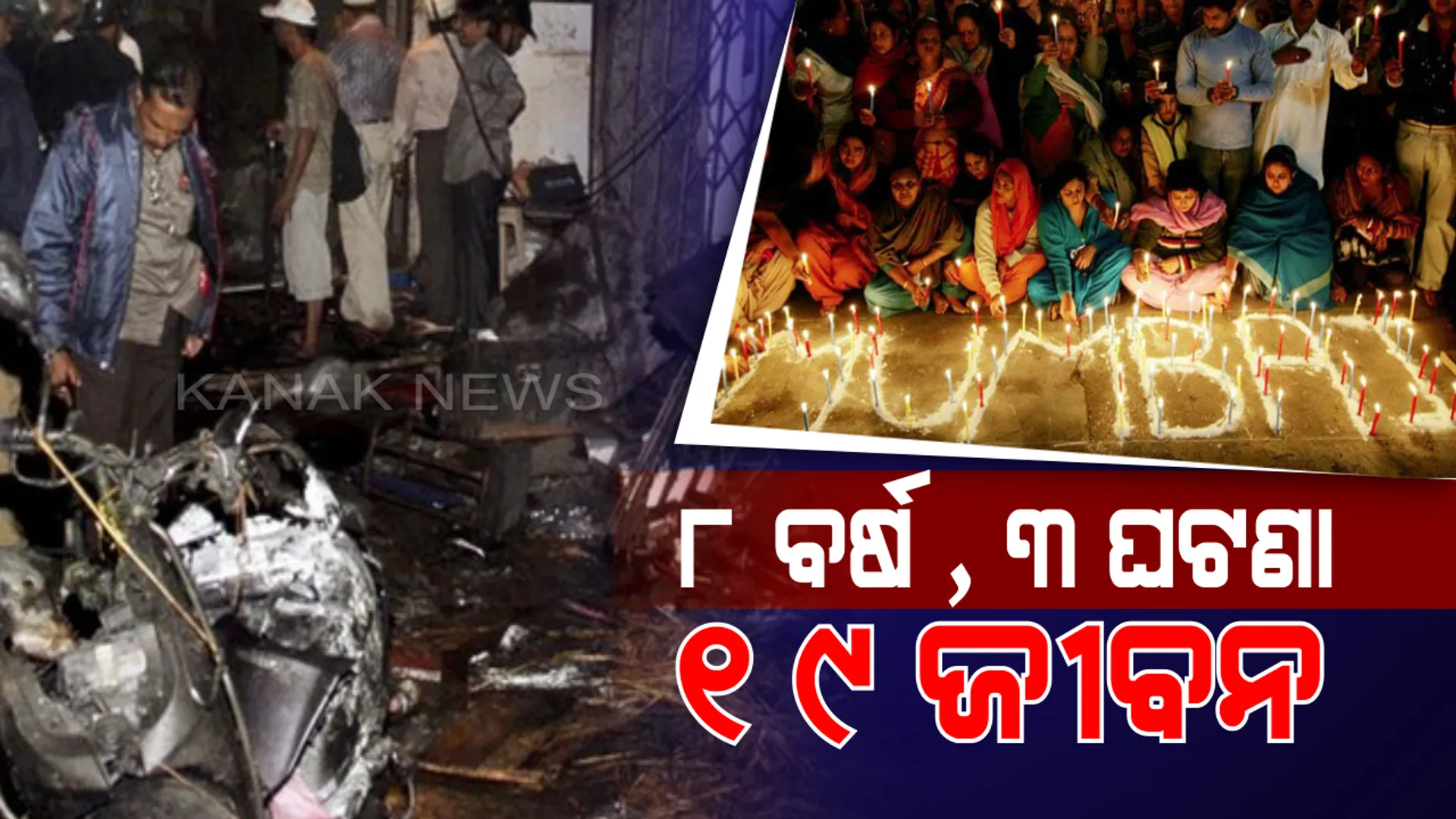 ୮ ବର୍ଷ ତଳେ ଆଜିର ଦିନରେ ସିରିଜ୍ ବିସ୍ଫୋରଣ ଦେଖିଥିଲା ମାୟାନଗରୀ ମୁମ୍ବାଇ ! ୩ ଟି ବିସ୍ଫୋରଣରେ ଚାଲିଯାଇଥିଲା ୧୯ ନିରୀହ ଜୀବନ ।