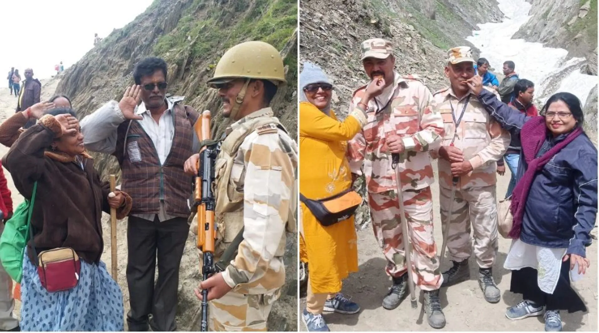 ଯିଏ ନିଜ ଜୀବନକୁ ବାଜିରେ ଲଗାଇ ଅନ୍ୟର ଜୀବନକୁ ବଞ୍ଚାଉଛି ସେହି ବୀରକୁ ସଲାମ୍ ! ଅମରନାଥ ଯାତ୍ରାରେ ଭକ୍ତଙ୍କ ମଧ୍ୟରେ ଦେଖାଗଲା ଶିବଭକ୍ତି ସାଙ୍ଗକୁ ଦେଶଭକ୍ତି ।