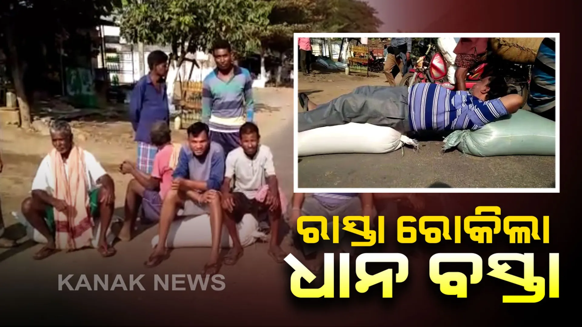 ମାଲକାନଗିରି କରୁକୋଣ୍ଡାରେ ଚାଷୀ ଉତ୍ତେଜନା। ଟୋକନ ନମିଳିବାରୁ ମଣ୍ଡିରେ ବିକ୍ରି ହୋଇପାରୁନି ଧାନ। ରାଜରାସ୍ତାରେ ଧାନବସ୍ତା ରଖି ରାସ୍ତା ଅବରୋଧ