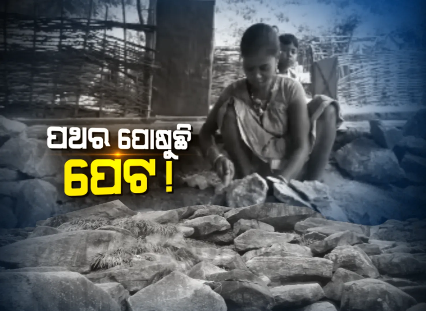ପଥର ଭାଙ୍ଗିଲେ ପୂରିବ ପେଟ: ପହଞ୍ଚିପାରନି ସରକାରୀ ଯୋଜନା; ପରିବାର ମୁହଁରେ ଆହାର ଦେବାକୁ ପଥର ଭାଙ୍ଗୁଛନ୍ତି ଚିତ୍ରକୋଣ୍ଡା ପରଜାଗୁଡ଼ା ଗାଁର ଆଦିବାସୀ ମଣିଷ
