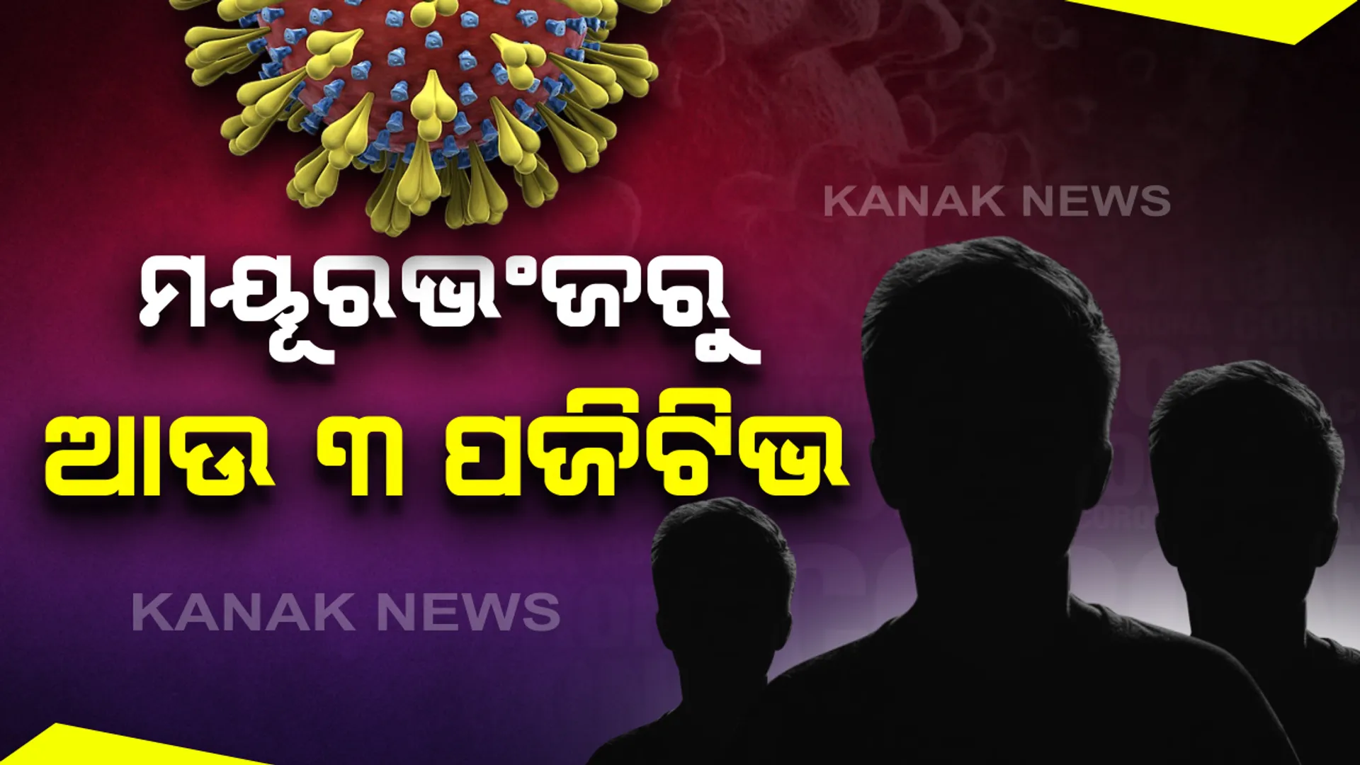 ୧୪ ପରେ ଏବେ ରାଜ୍ୟରେ ଆଉ ୩ କରୋନା ପଜିଟିଭ ଚିହ୍ନଟ । ସମସ୍ତ ୩ ନୂଆ ଆକ୍ରାନ୍ତ ମୟୂରଭଂଜ ଜିଲ୍ଲାର ସୂଚନା । ମୋଟ ଆକ୍ରାନ୍ତଙ୍କ ସଂଖ୍ୟା ୨୮୭କୁ ବୃଦ୍ଧି