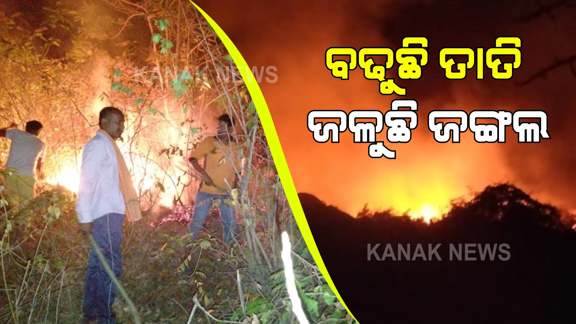 ବଢୁଛି ତାତି ଜଳୁଛି ଜଙ୍ଗଲ : ରାଜ୍ୟର ପ୍ରସିଦ୍ଧ ଶୈବପୀଠ ପଂଚଲିଙ୍ଗେଶ୍ୱର ମନ୍ଦିର ଥିବା ଦେବଗିରି ପାହାଡରେ ଲାଗିଛି ନିଆଁ