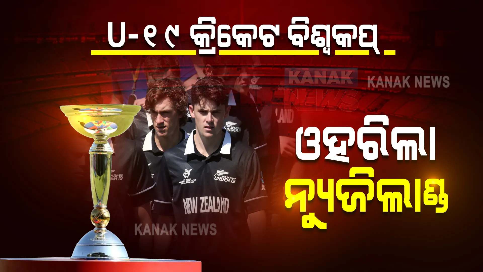 ୧୯ ବର୍ଷରୁ କମ କ୍ରିକେଟ ବିଶ୍ୱକପ : ଓହରିଲା ନ୍ୟୁଜିଲାଣ୍ଡ, ଜାଣନ୍ତୁ ଲିଗ୍ ପର୍ଯ୍ୟାୟରେ କାହାକୁ ଭେଟିବ ଟିମ୍ ଇଣ୍ଡିଆ ।
