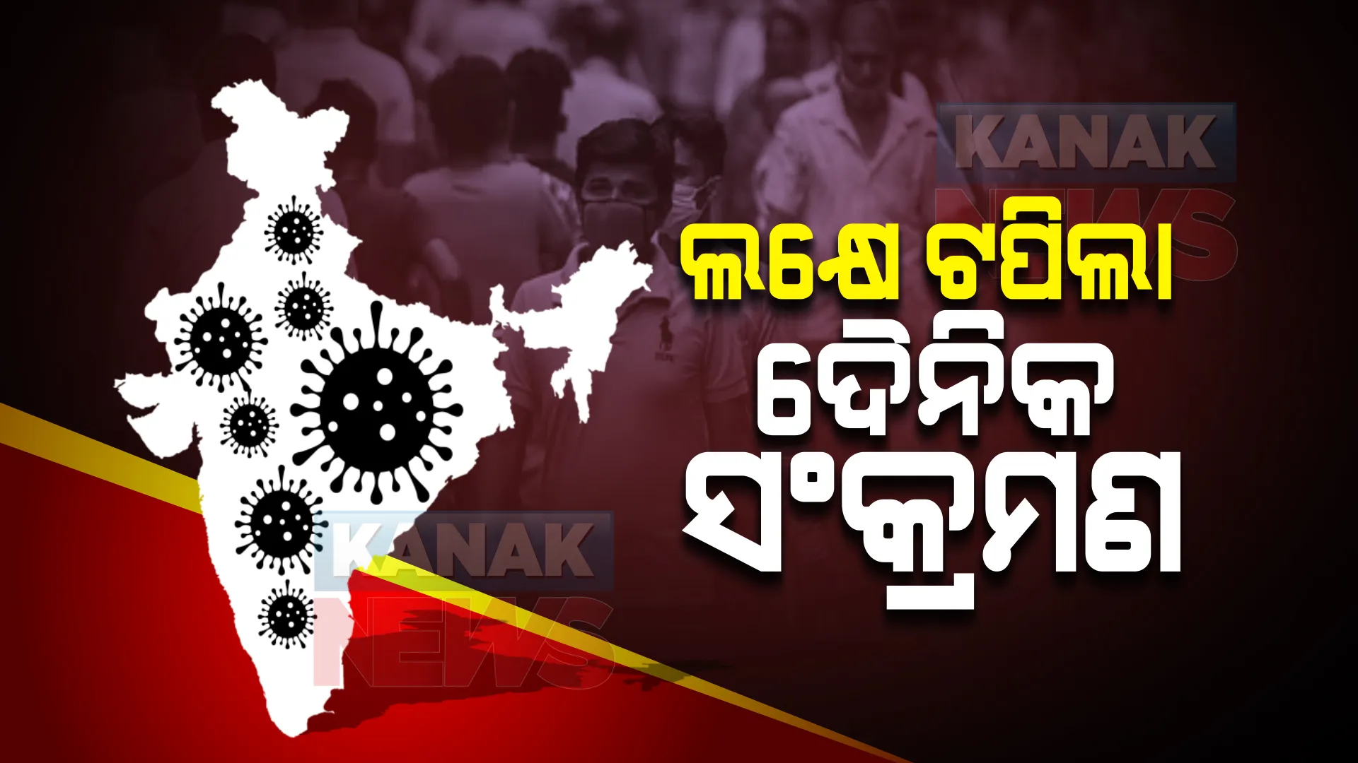 ଦେଶରେ କରୋନା ସଂକ୍ରମଣ ବେଲଗାମ୍ : ଲକ୍ଷେ ଟପିଲା ଦୈନିକ ସଂକ୍ରମଣ; ଦିନକରେ ୨୮ % ବୃଦ୍ଧି