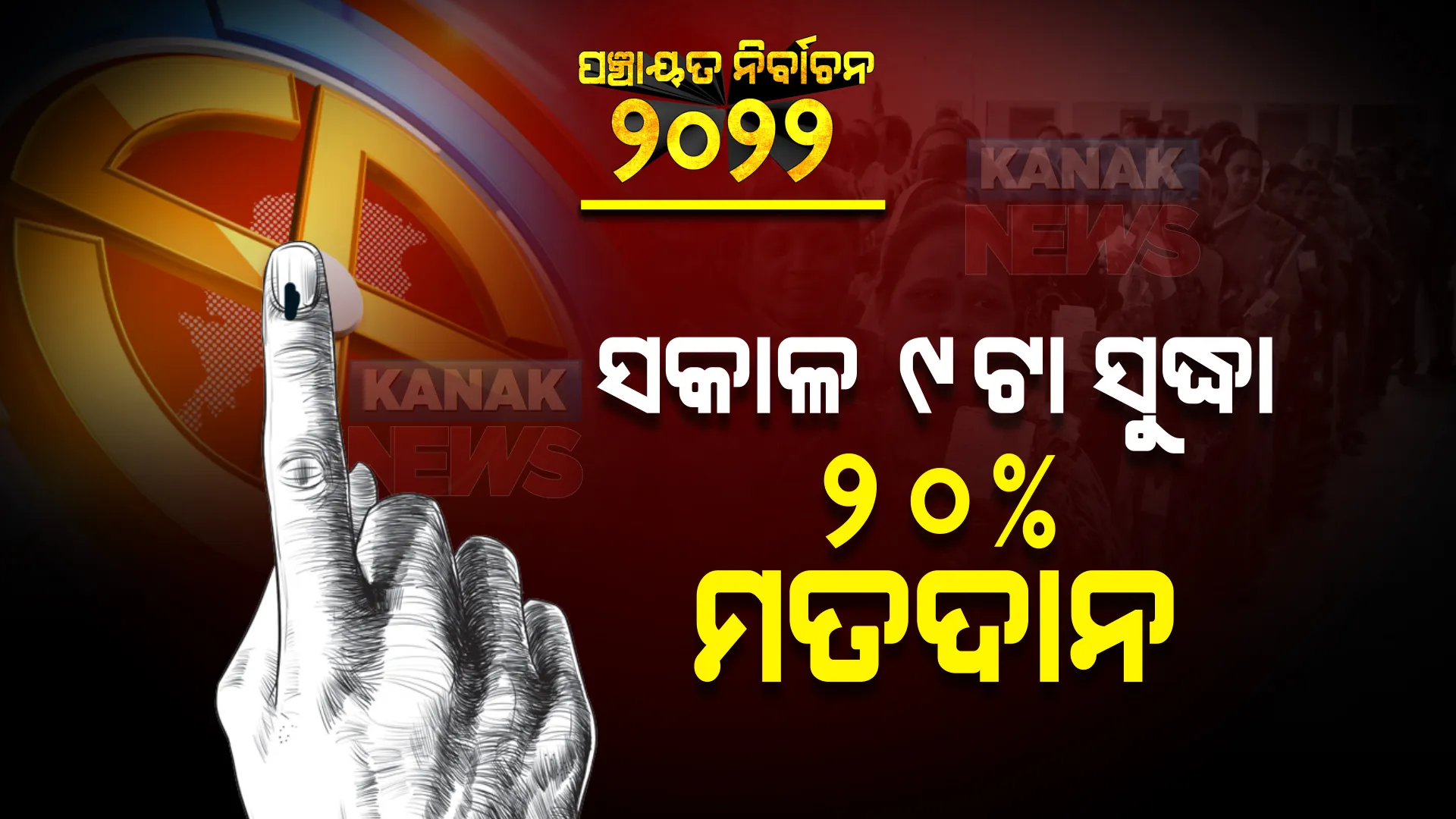 ଦ୍ୱିତୀୟ ପର୍ଯ୍ୟାୟ ପଞ୍ଚାୟତ ନିର୍ବାଚନ ପାଇଁ ମତଦାନ ଜାରି । ସକାଳ ୯ଟା ସୁଦ୍ଧା ରାଜ୍ୟରେ ୨୦ପ୍ରତିଶତ ମତଦାନ