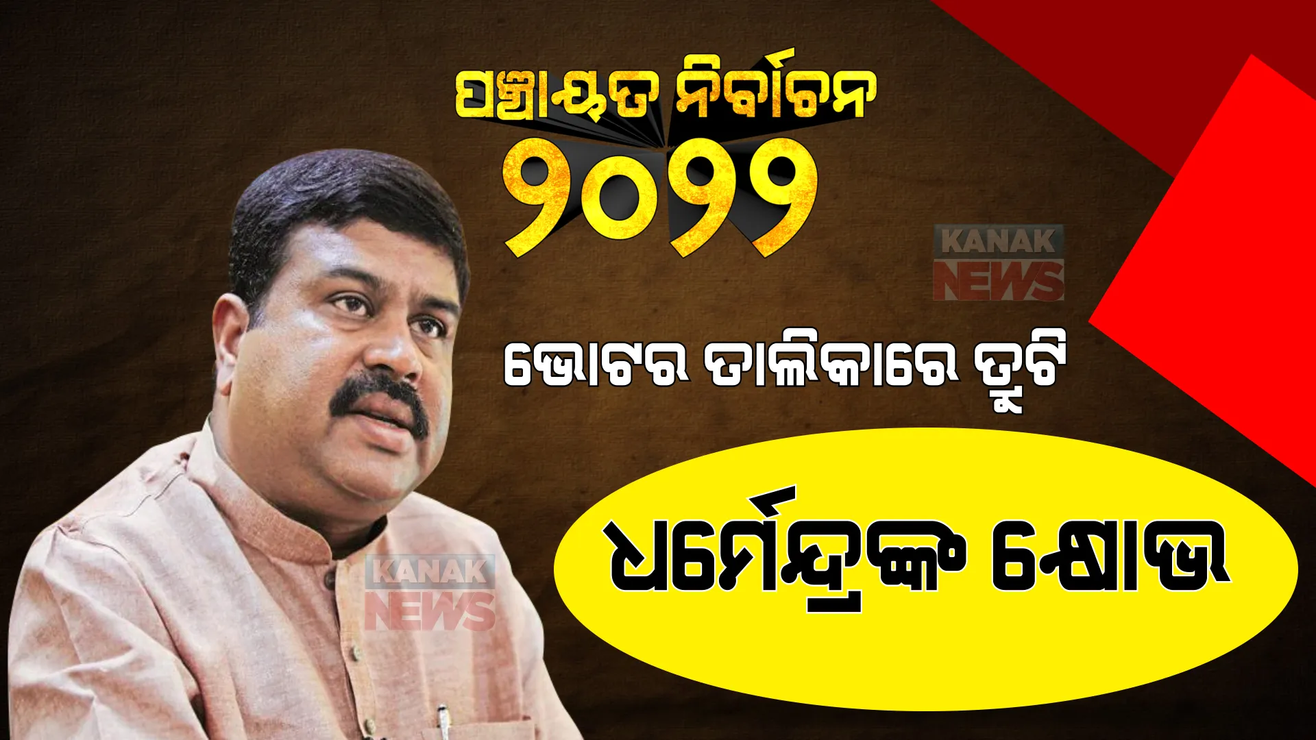 ଭୋଟର ତାଲିକାରେ ତ୍ରୁଟିକୁ ନେଇ କେନ୍ଦ୍ରମନ୍ତ୍ରୀ ଧର୍ମେନ୍ଦ୍ର ପ୍ରଧାନଙ୍କ କ୍ଷୋଭ । କହିଲେ, ଯୋଗ୍ୟ ଭୋଟର ଭୋଟ ଦେବାକୁ ସୁଯୋଗ ନପାଇବା ଗଣତନ୍ତ୍ର ପାଇଁ ଶୁଭଙ୍କର ନୁହେଁ ।