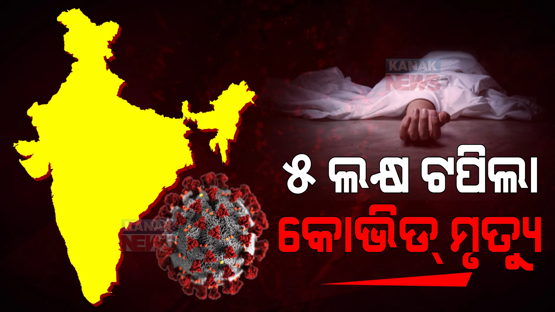 ୫ ଲକ୍ଷ ଟପିଲା ଦେଶରେ କୋଭିଡ୍ ଜନିତ ମୃତ୍ୟୁ ସଂଖ୍ୟା: କୋଭିଡ୍ ମୃତ୍ୟୁ ରେକର୍ଡ ତାଲିକାରେ ବିଶ୍ୱର ତିନି ନମ୍ବର ସ୍ଥାନରେ ପହଁଚିଲା ଭାରତ