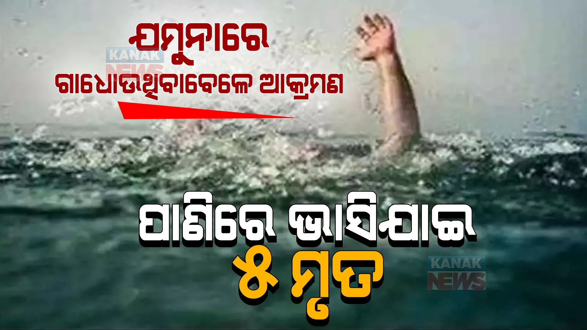 ଯମୁନା ନଦୀରେ ଗାଧୋଉଥିବାବେଳେ ଯୁବକଙ୍କୁ ଆକ୍ରମଣ, ପାଣିରେ ବୁଡି ୫ ମୃତ, ବଞ୍ଚିଗଲେ ଅନ୍ୟ ୫ ଯୁବକ