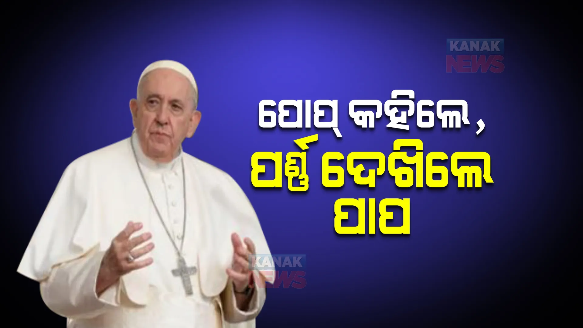 ପୋପ୍ ଫ୍ରାନ୍ସିସଙ୍କ ବୟାନକୁ ନେଇ ଚର୍ଚ୍ଚା : କହିଲେ ‘ପର୍ଣ୍ଣ ଫିଲ୍ମ ଦେଖିଲେ ପାପ’