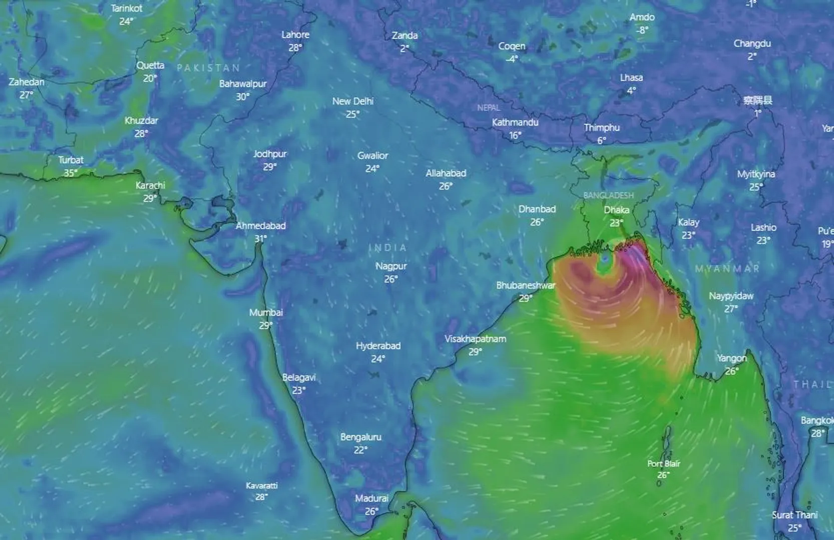 ଆସନ୍ତା ୬ ଘଣ୍ଟା ଭିତରେ ଭୀଷଣ ସାମୁଦ୍ରିକ ଝଡର ରୂପ ନେବ ସିତ୍ରାଙ୍ଗ । ଘଣ୍ଟା ପ୍ରତି ୩୧ କିଲୋମିଟର ବେଗରେ କରୁଛି ଗତି ।
