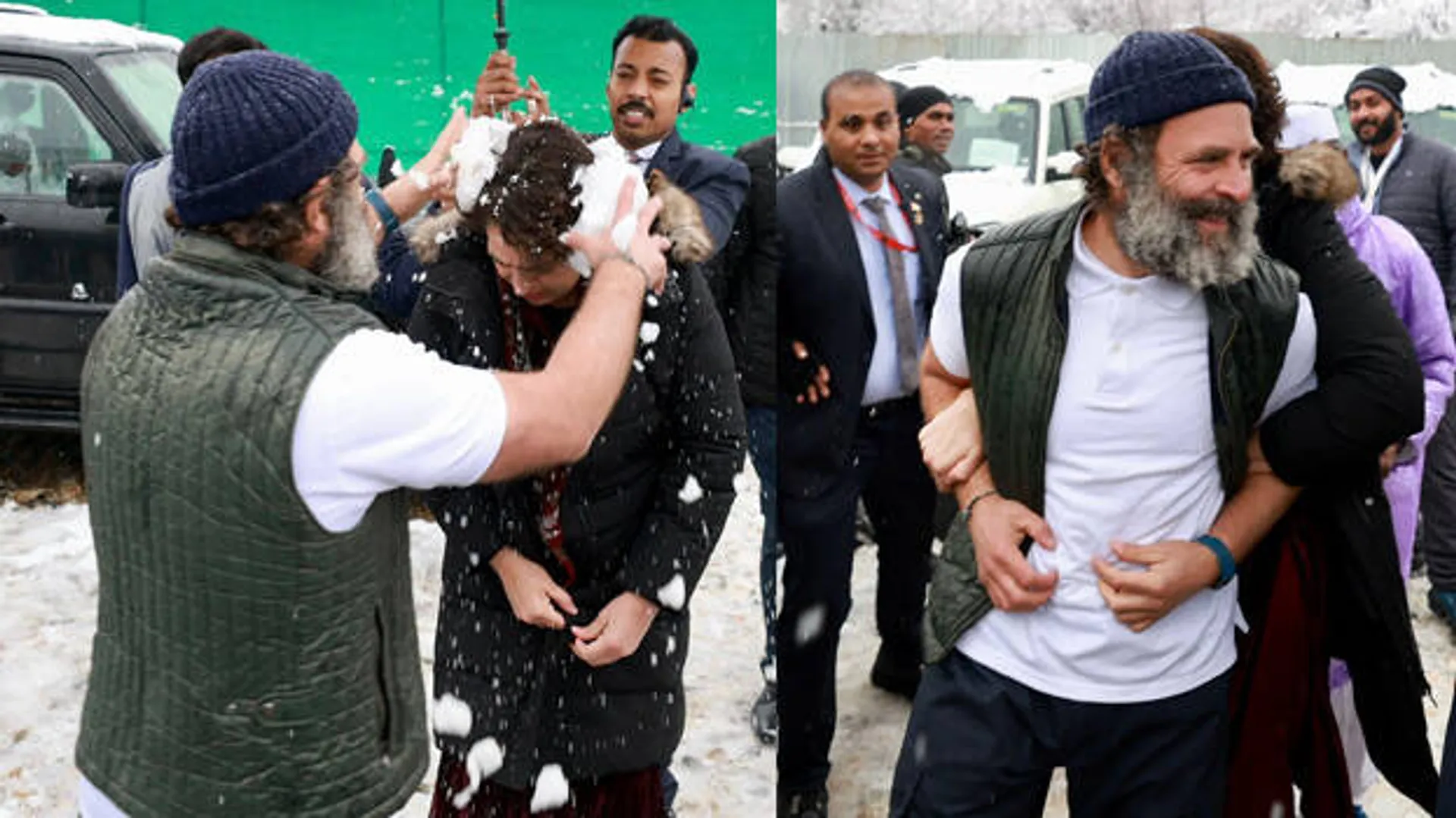 ରାହୁଲ, ପ୍ରିୟଙ୍କାଙ୍କ ଭିଡିଓ ଭାଇରାଲ। ବରଫର ମଜା ନେଉଛନ୍ତି ଭାଇଭଉଣୀ।