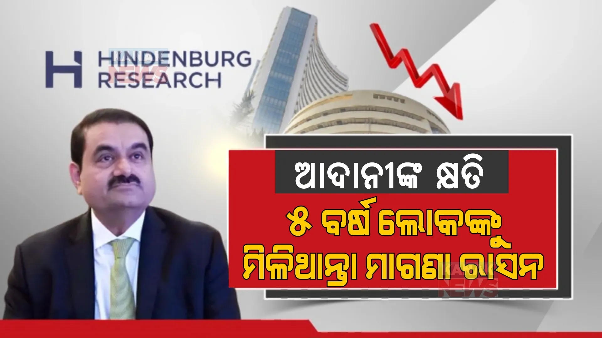 ହିଣ୍ଡନବର୍ଗ ରିସର୍ଚ୍ଚ ରିପୋର୍ଟ: ଆଦାନୀଙ୍କ ଯେତିକି କ୍ଷତି ହୋଇଛି...ସେଥିରେ ୫ବର୍ଷ ମାଗଣା ରାସନ ପାଇଥାନ୍ତେ ୮୦ କୋଟି ଲୋକ