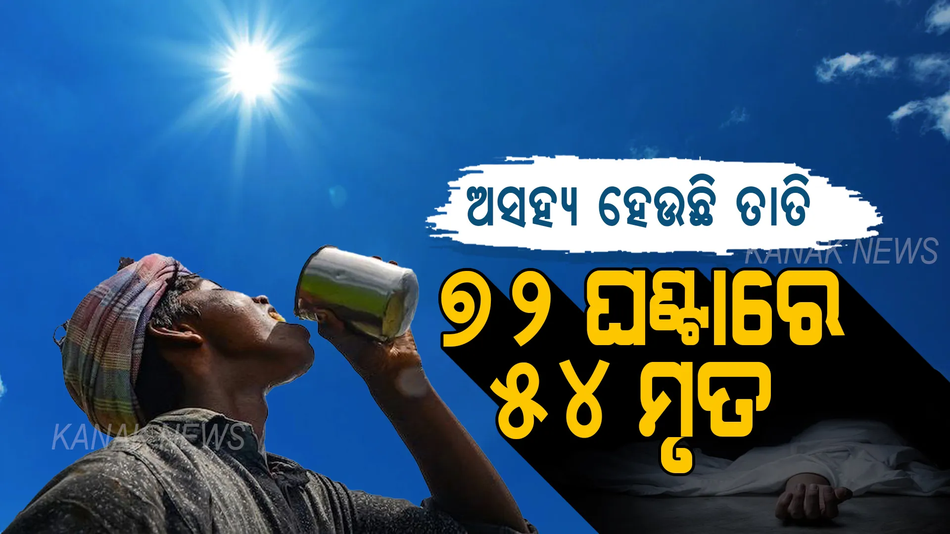 ଉତ୍ତର ପ୍ରଦେଶରେ ଅସହ୍ୟ ହେଉଛି ଗ୍ରୀଷ୍ମ ପ୍ରବାହ । ୭୨ ଘଣ୍ଟା ମଧ୍ୟରେ ଗୋଟିଏ ଜିଲ୍ଲାରେ ୫୪ ଜଣଙ୍କ ମୃତ୍ୟୁ, ହସ୍ପିଟାଲରେ ଭର୍ତ୍ତି ହୋଇଛନ୍ତି ୪୦୦ ଲୋକ