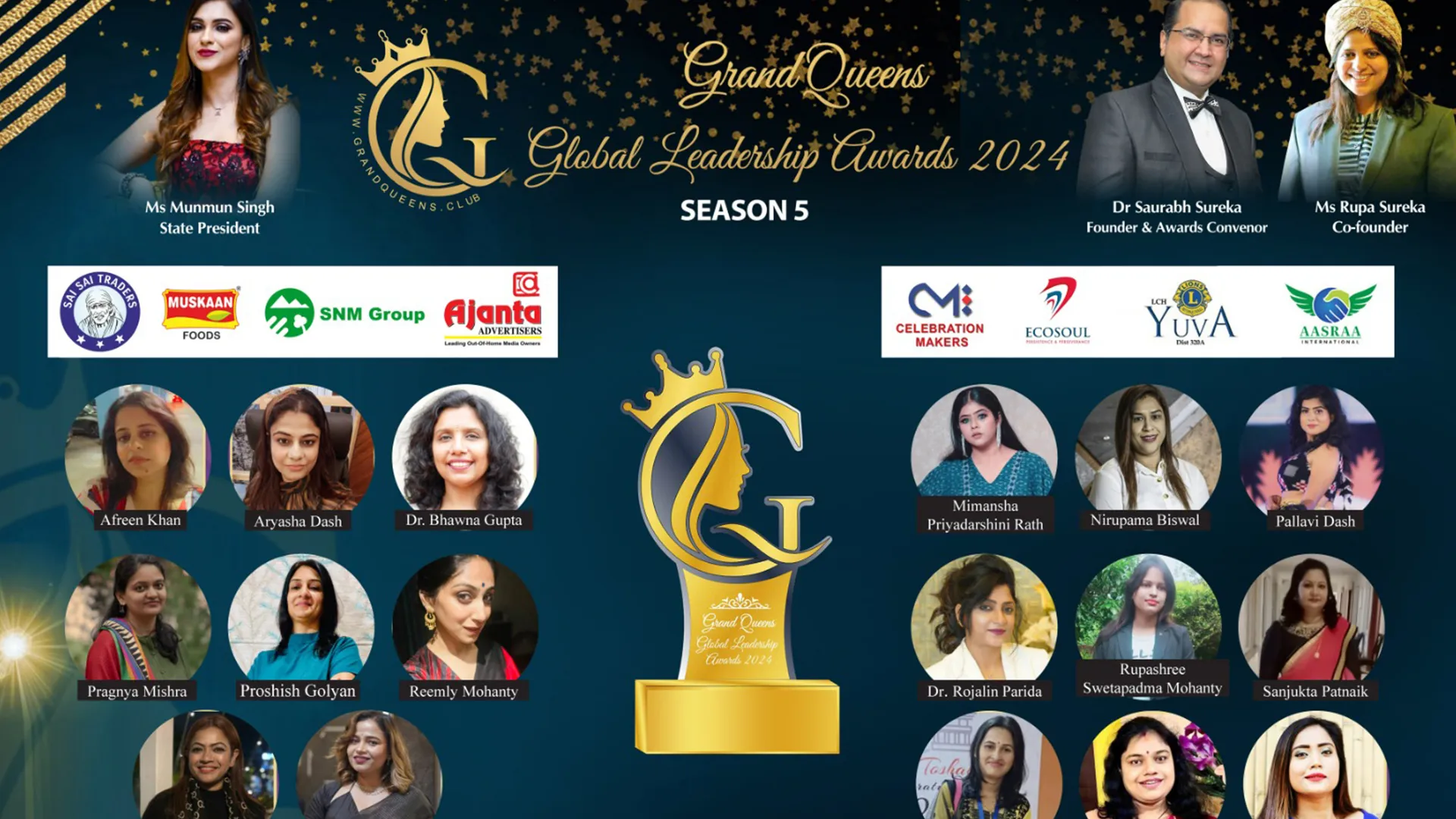 ଲାୟନ୍ସ କ୍ଲବ ହାଇଦ୍ରାବାଦ ଯୁବାର ବଡ ଆୟୋଜନ । ମୁନମୁନ୍ ସିଂ ଙ୍କୁ କ୍ୱିନ୍ ଅଫ୍ ଗ୍ରାଣ୍ଡ କ୍ୱିନ ସମ୍ମାନରେ କରାଗଲା ସମ୍ମାନୀତ