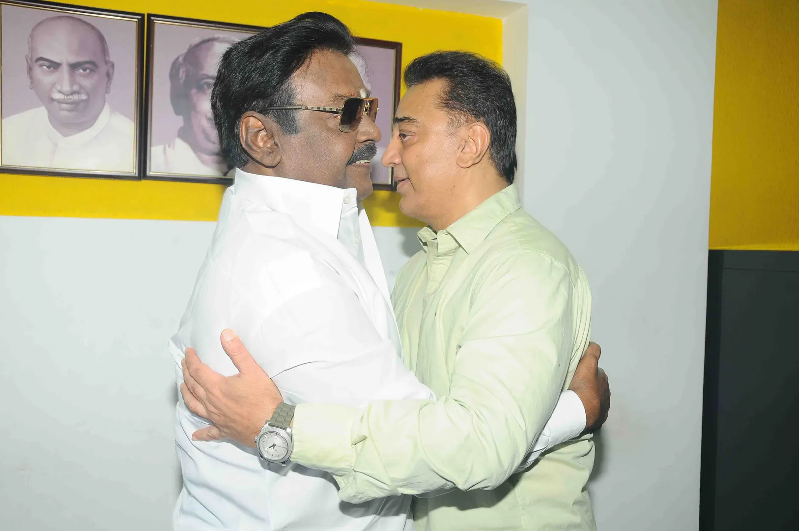 "விஜயகாந்தை கமல்" சந்தித்தபோது