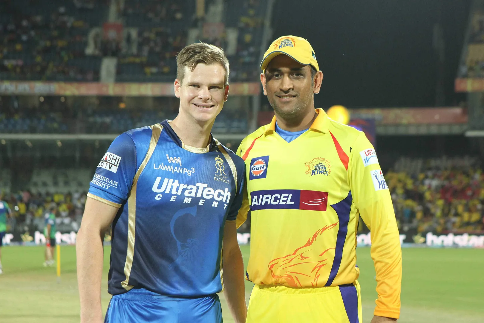 Dhoni with Steven