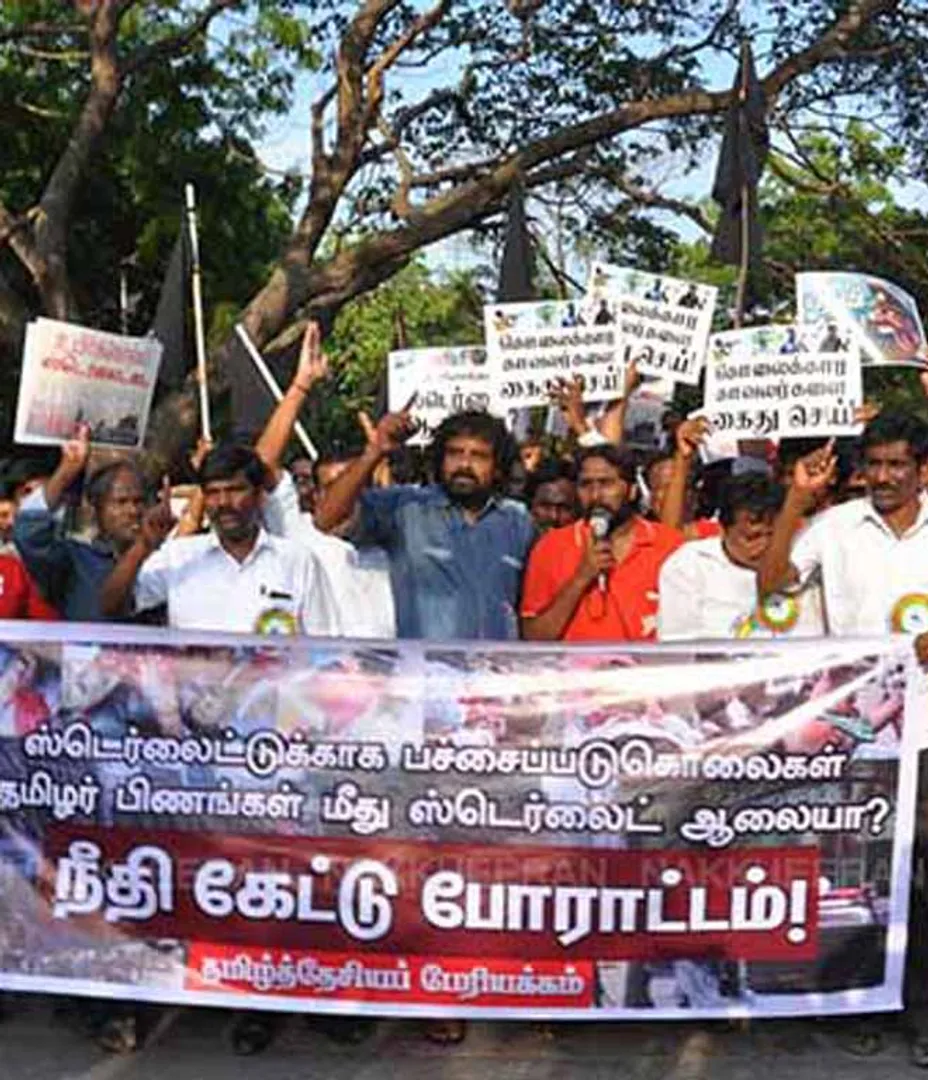 Struggle on behalf of Tamil Despair as part of the Sterlite plant