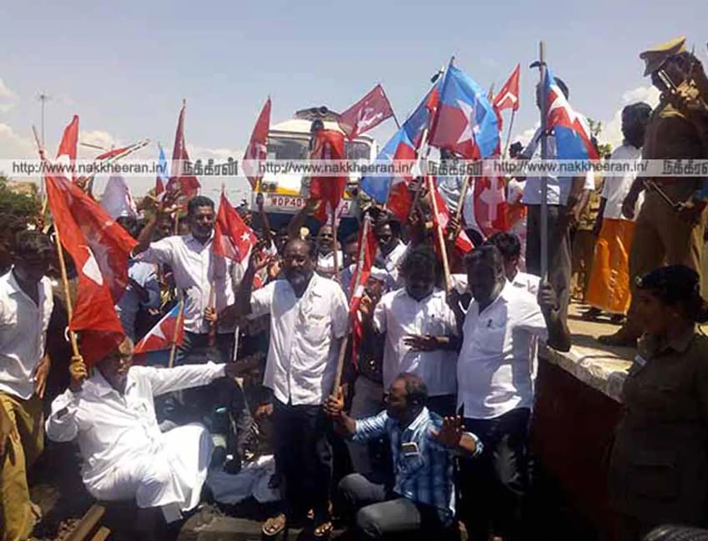 SC in Cuddalore S.D. DPI and Dalit organizations participating in the picket