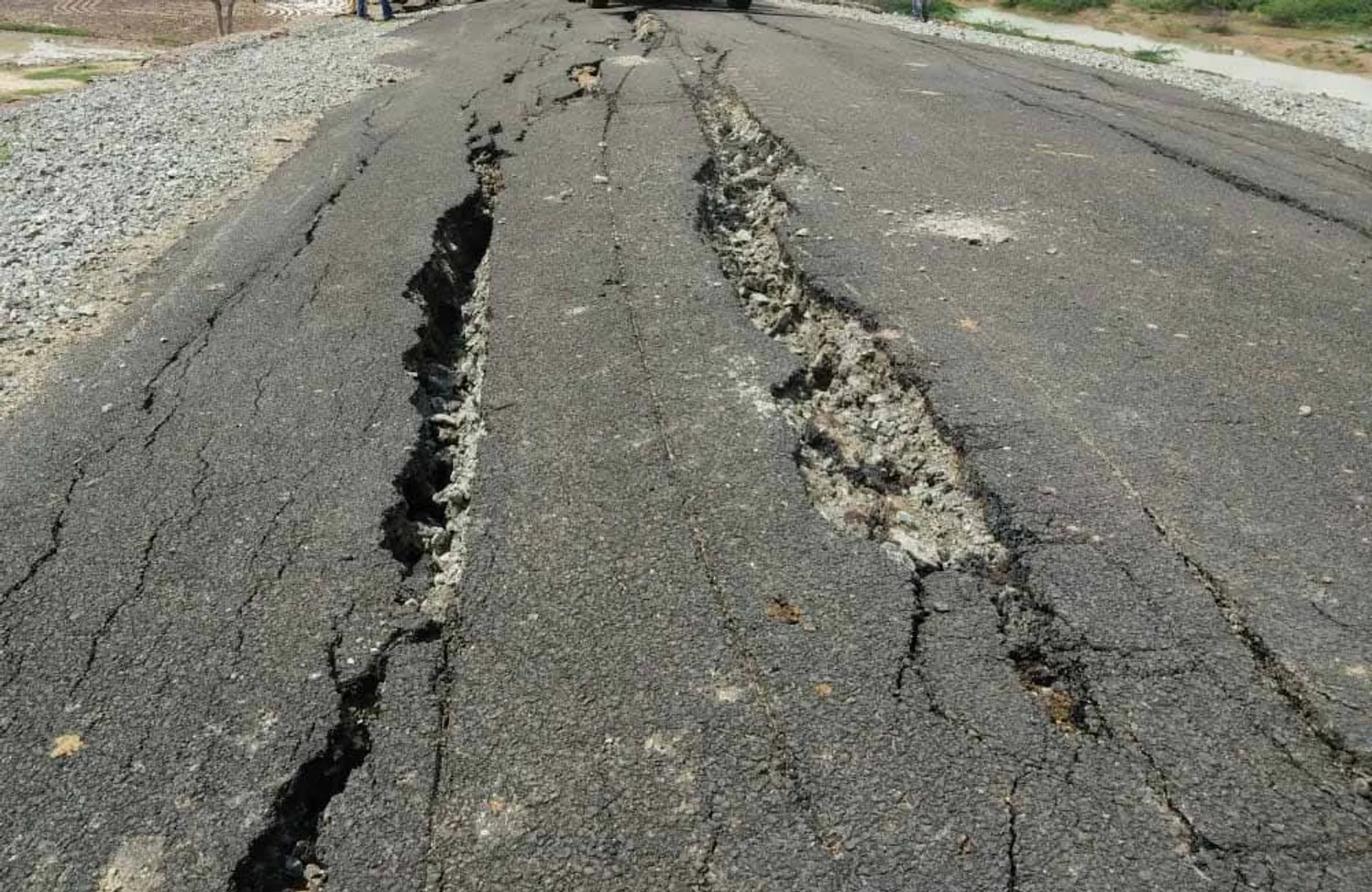 Road damage in 4 months