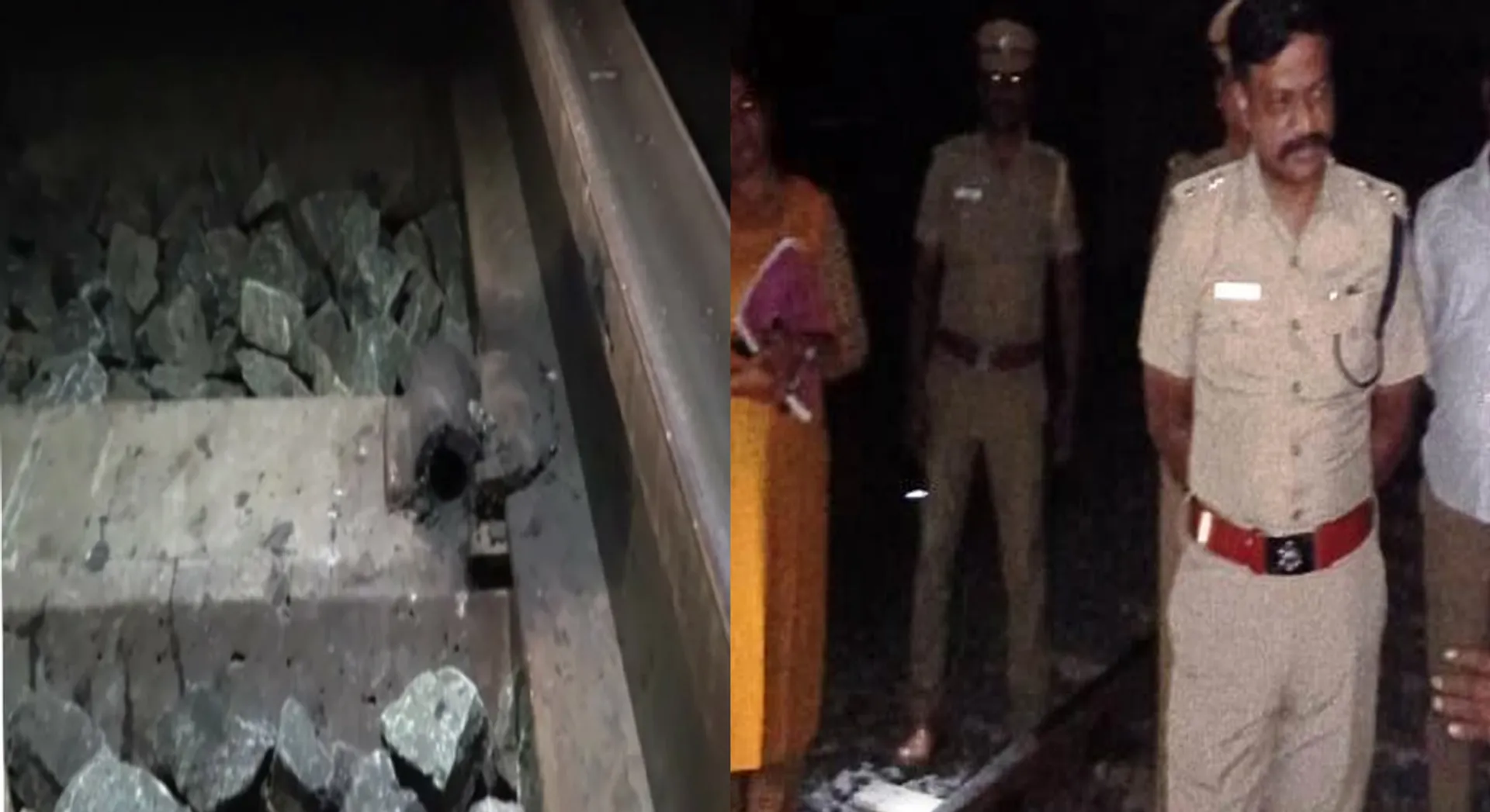  40 pins damaged near Vriddhachalam The train to throw up?