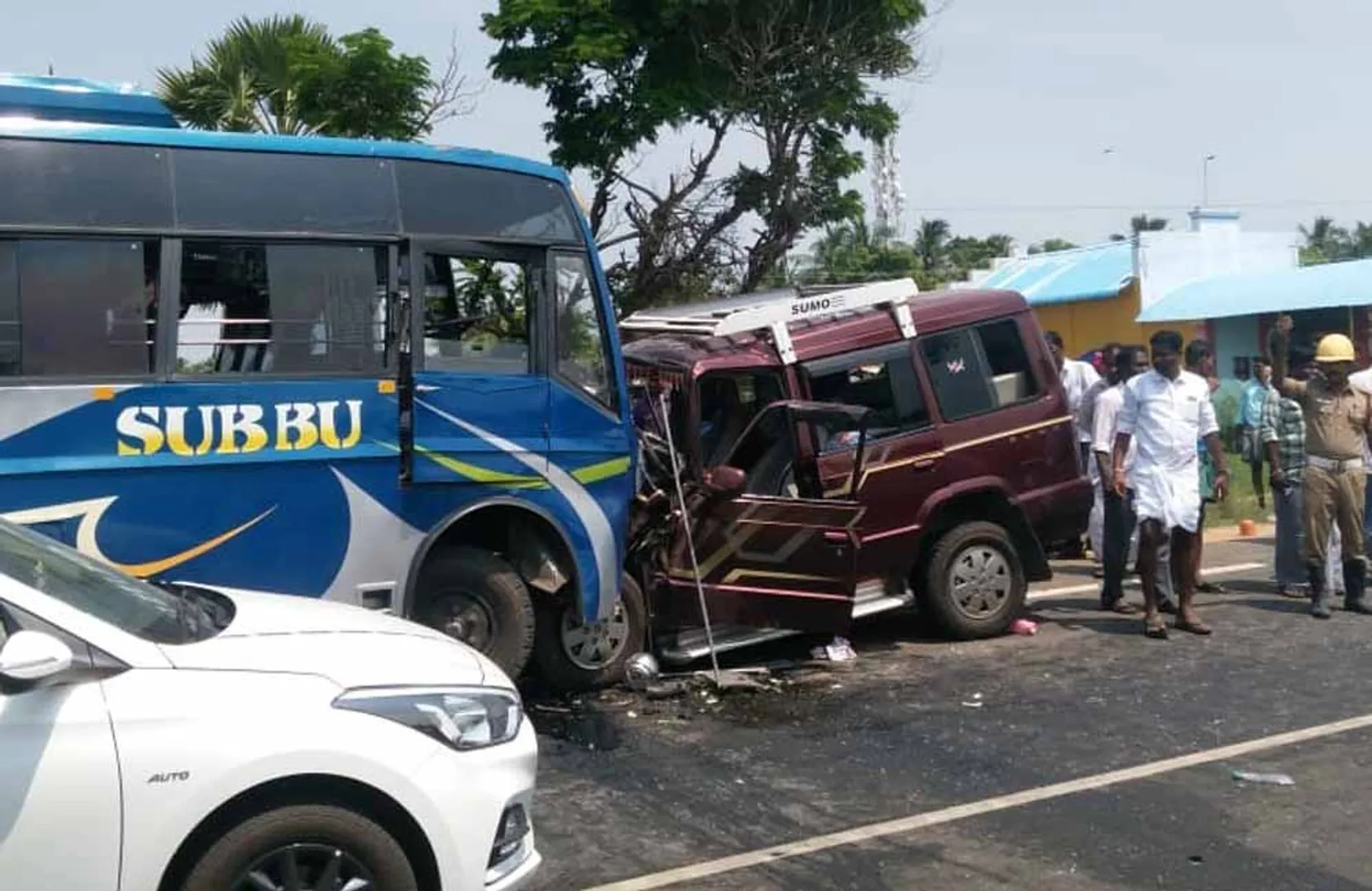 tata sumo accident 4 person dead