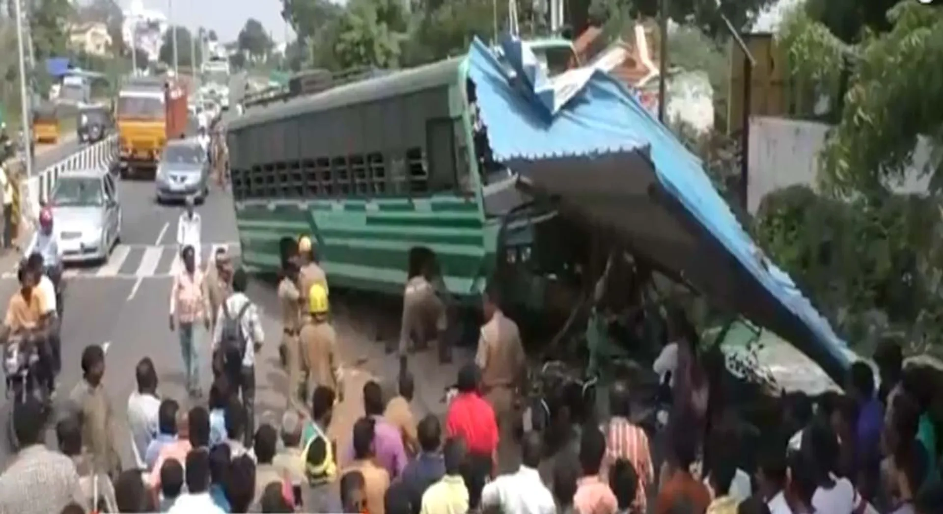 One's death; 5 people injured