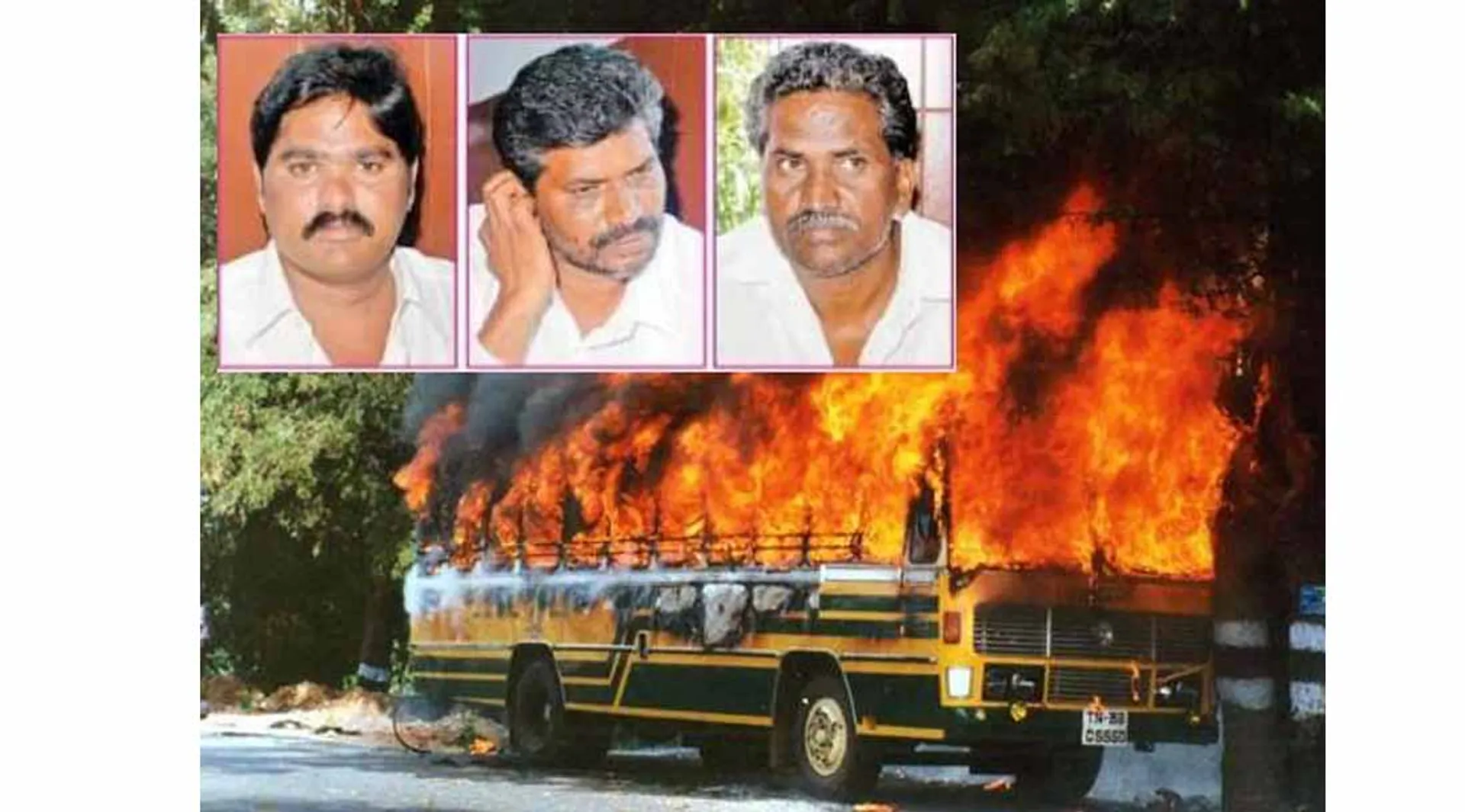Dharmapuri bus fire case - 3 people released from Vellore jail