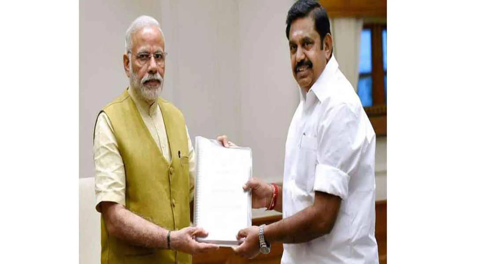  Modi's meeting with Edappadi 13,000 crore to provide relief fund