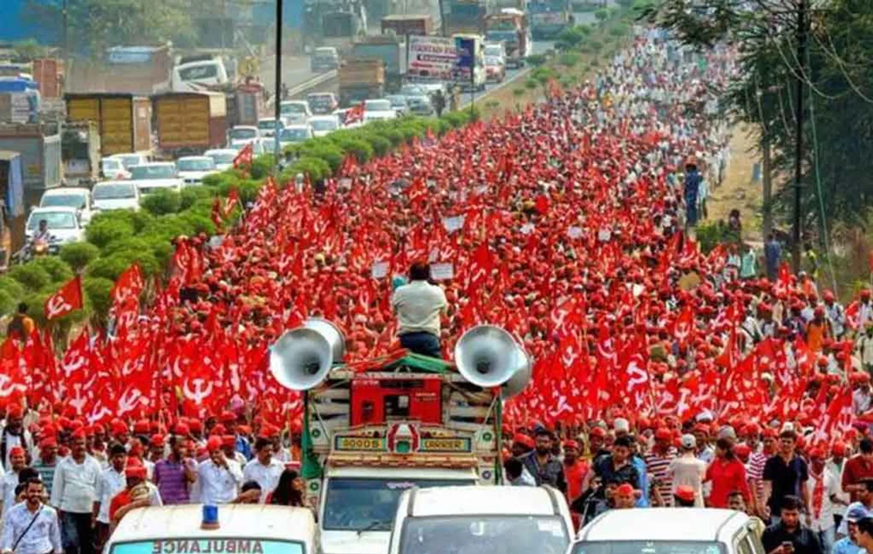 farmers protest