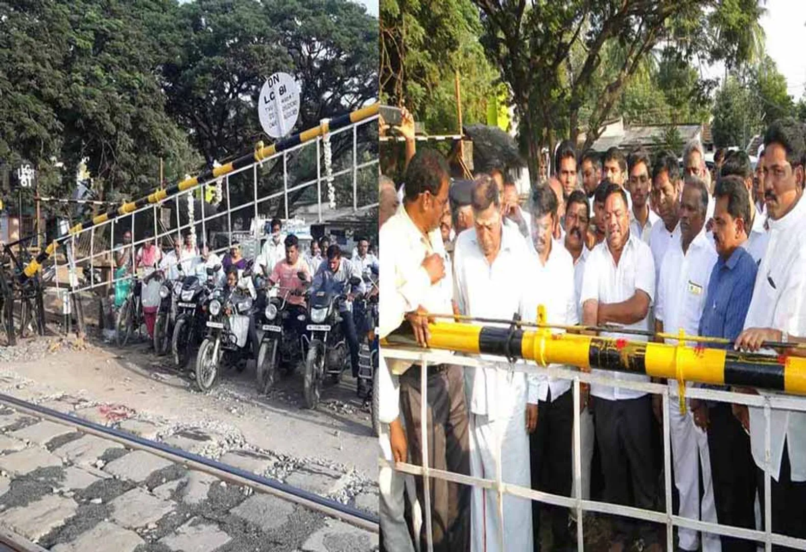 Re-opened railway gate ... what's the subway?