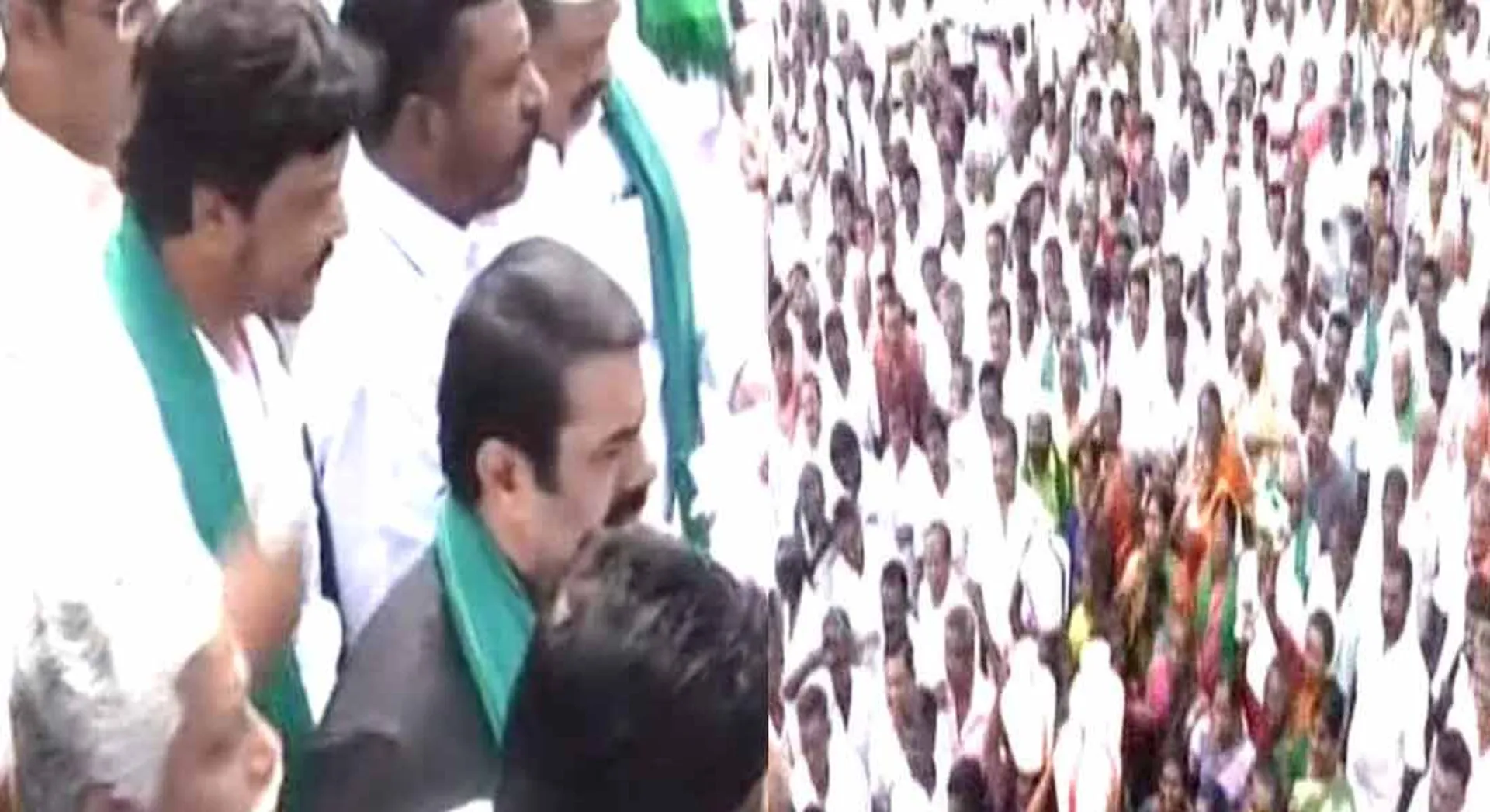  People struggle to open water to the kiruthumaal river - Seeman, thiruma Participate!!