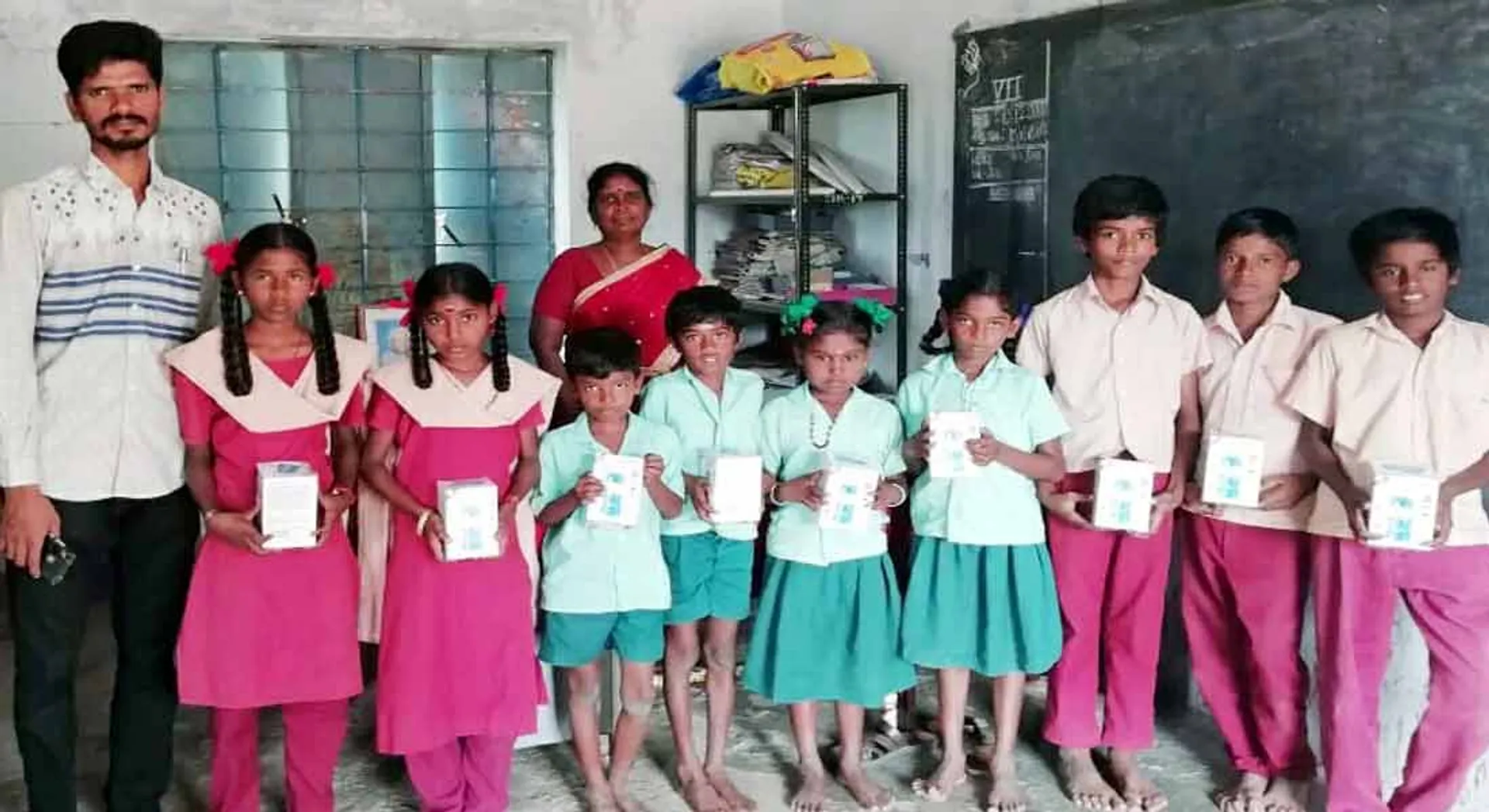 Solar lighting for students who do not have electricity at home in the storm!