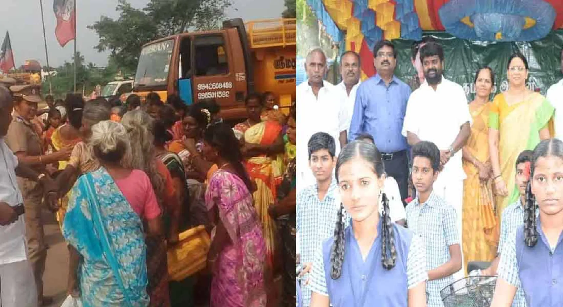 Womens Siege to minister Vijaya Bhaskar