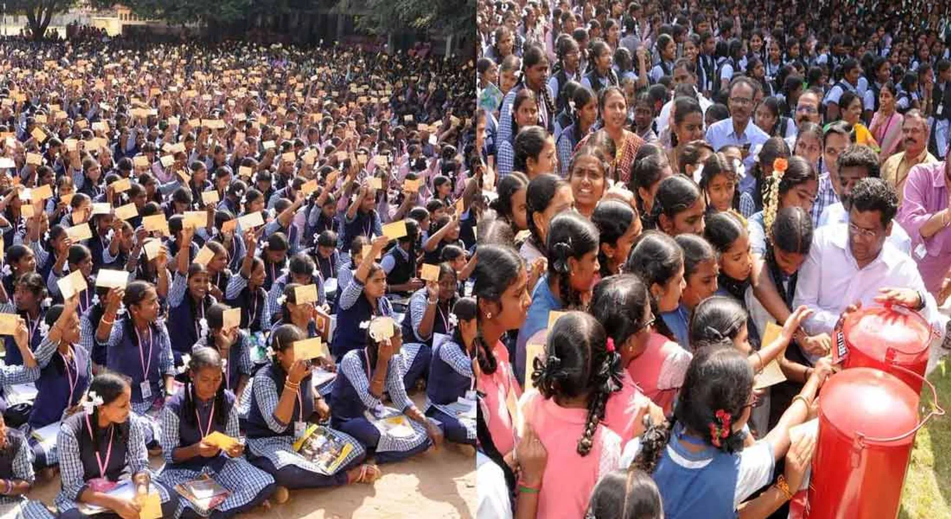 Students who wrote letters to parents. - 2 lakh letters in one day