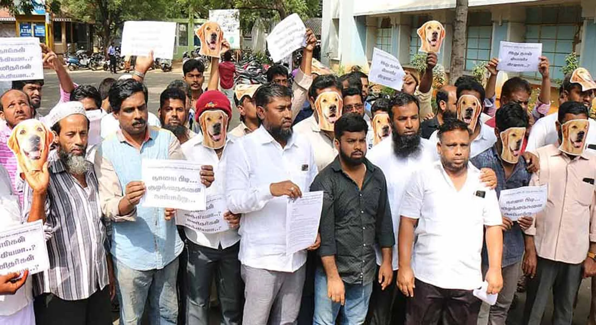  people protest 