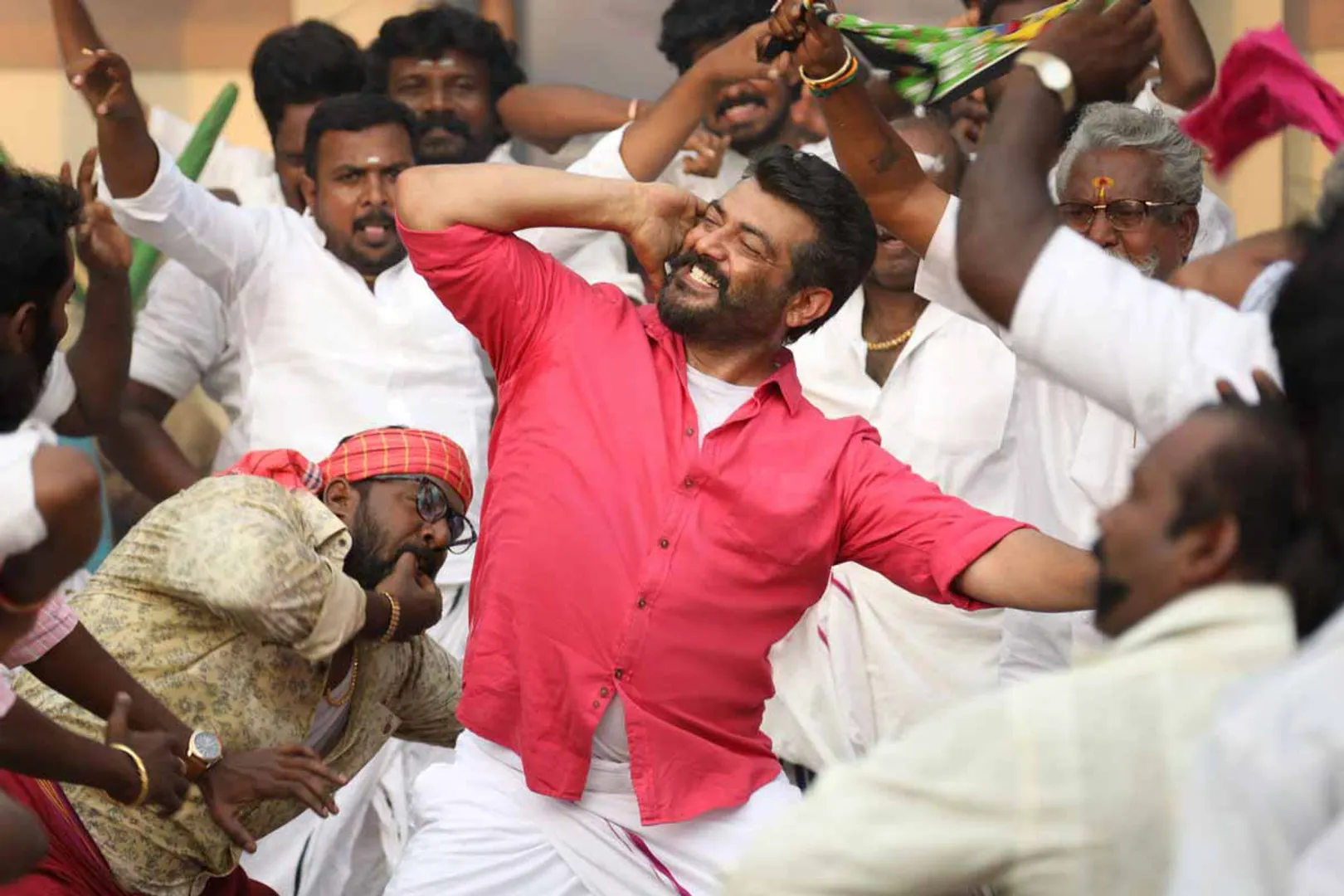 நடிகர் 'அஜித்குமார்' மற்றும் நயன்தாரா நடிக்கும் விஸ்வாசம் (படங்கள்)