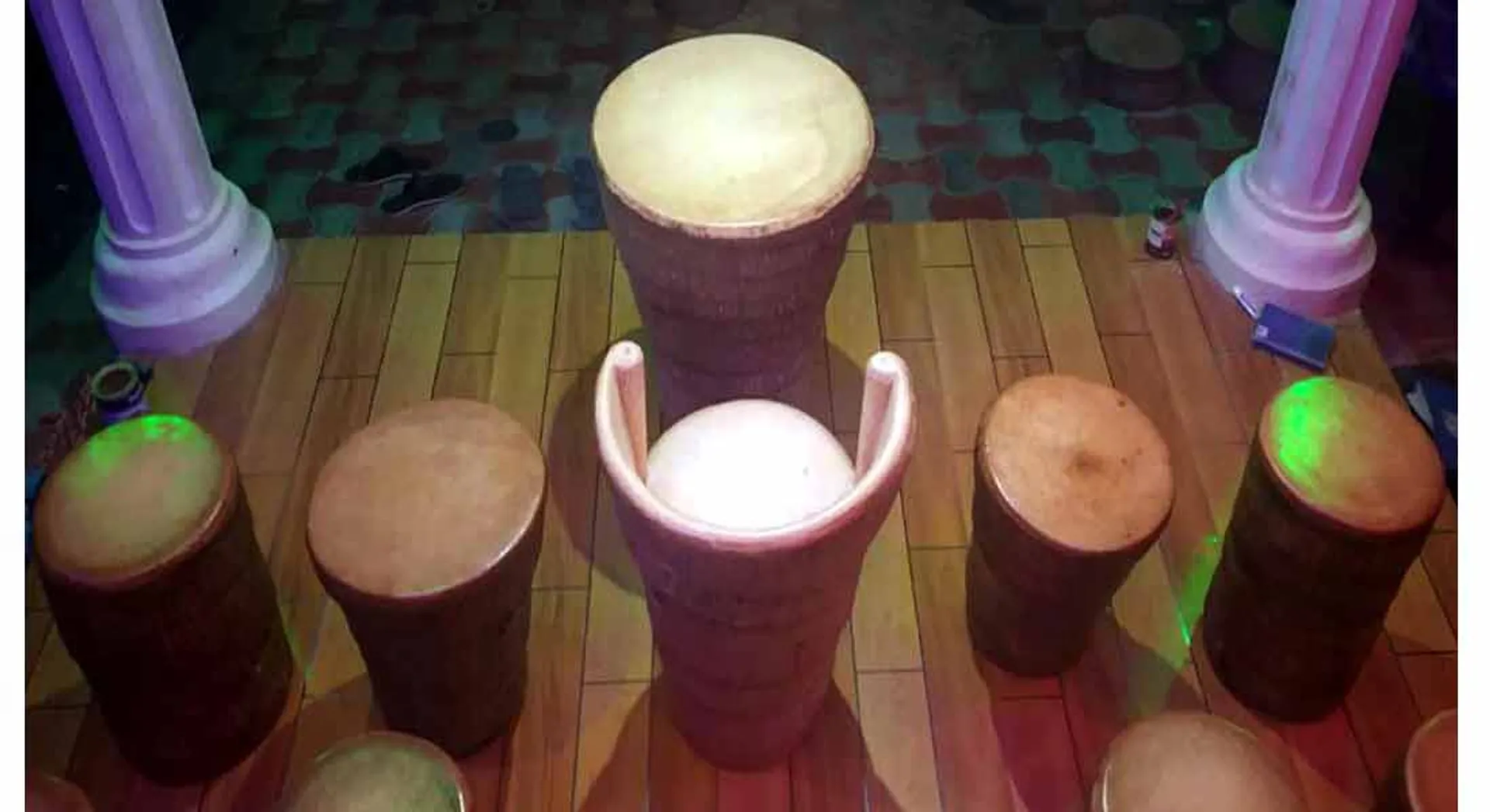  Coconut trees in the Gaja storm decorating ceremony stages !!