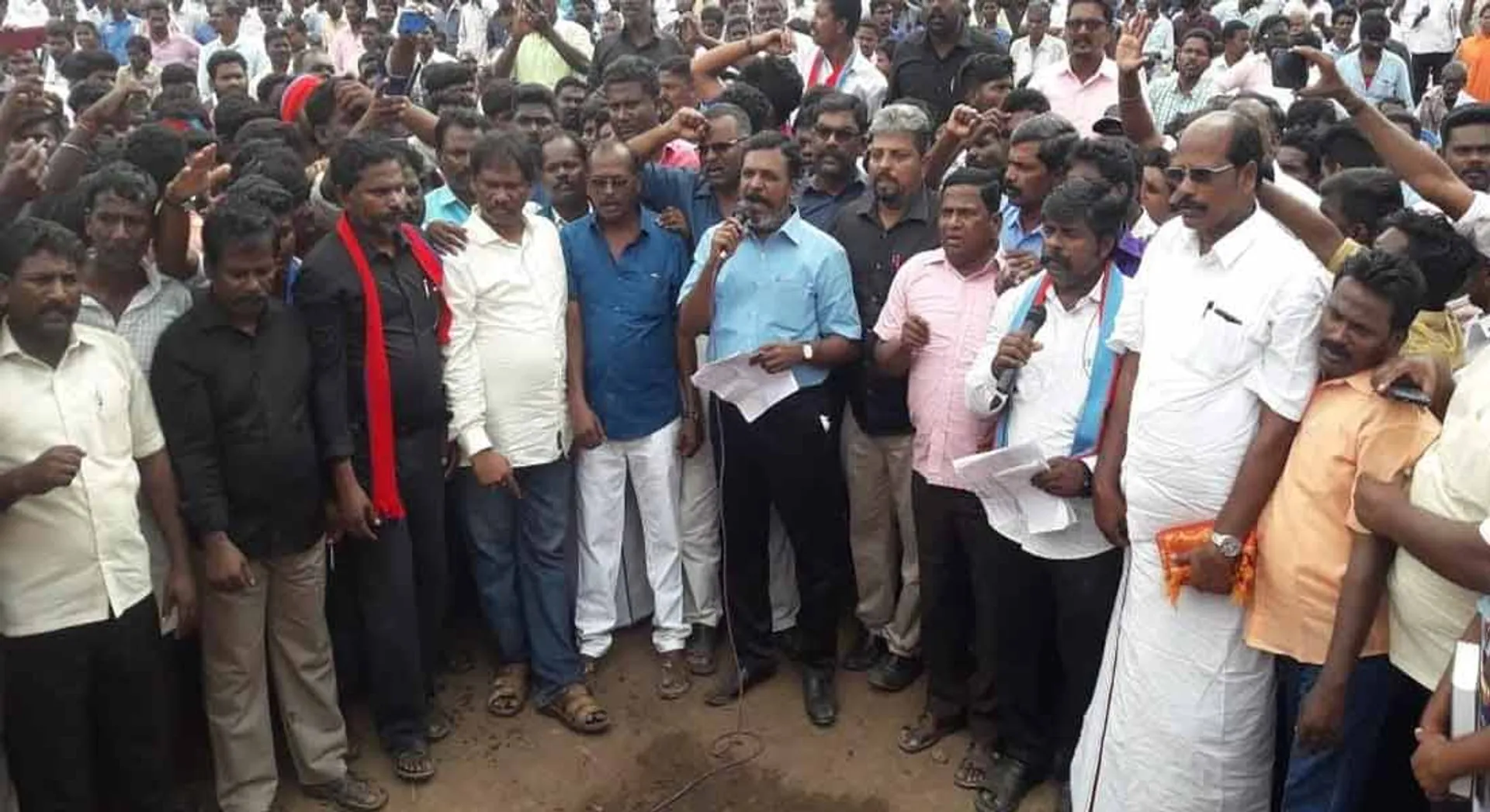 THIRUMAVALAVAM PROTEST 