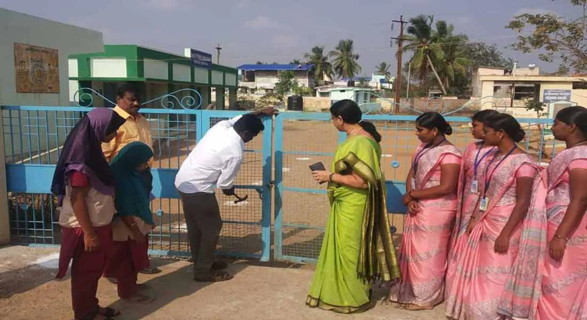 Education officer who broke school lock and acted to run school!