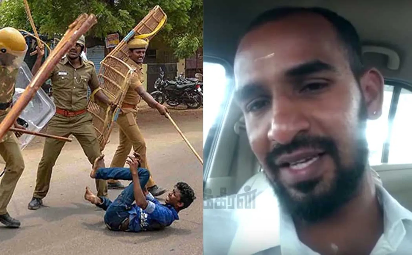 police brutal attack