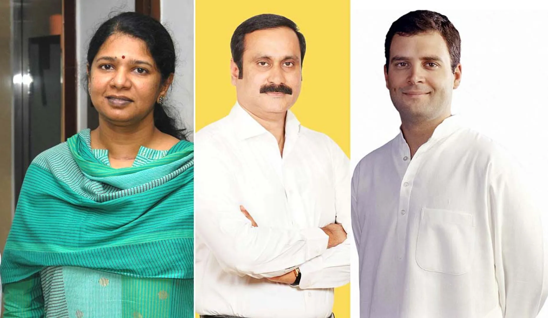 rahul gandhi - Kanimozhi - anbumani