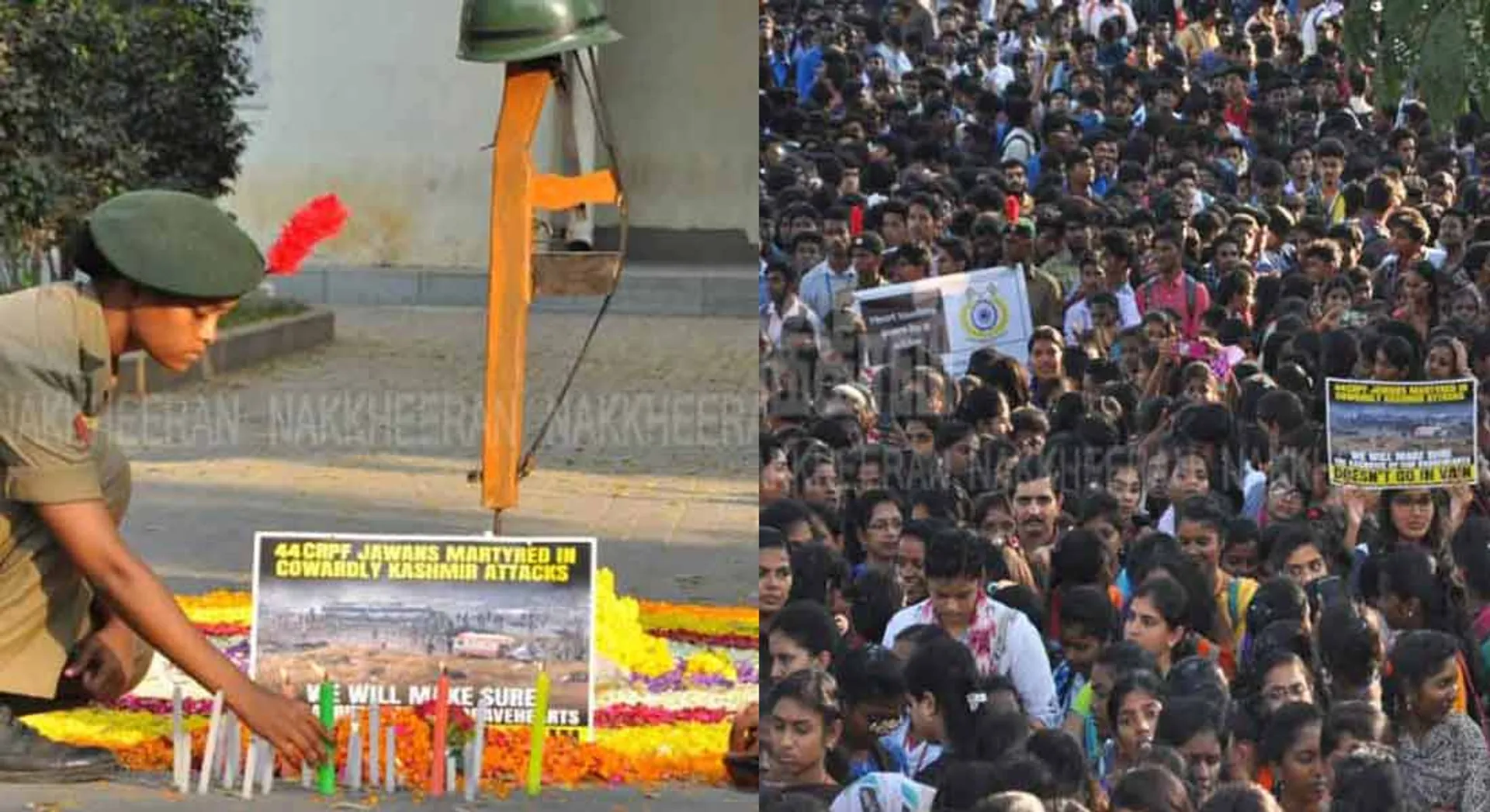  Students candle carrying tribute!!