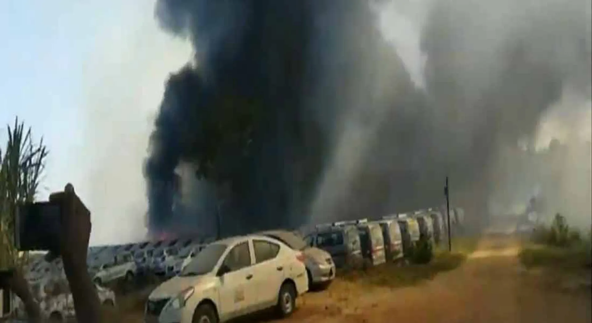 car fire accident in chennai porur 