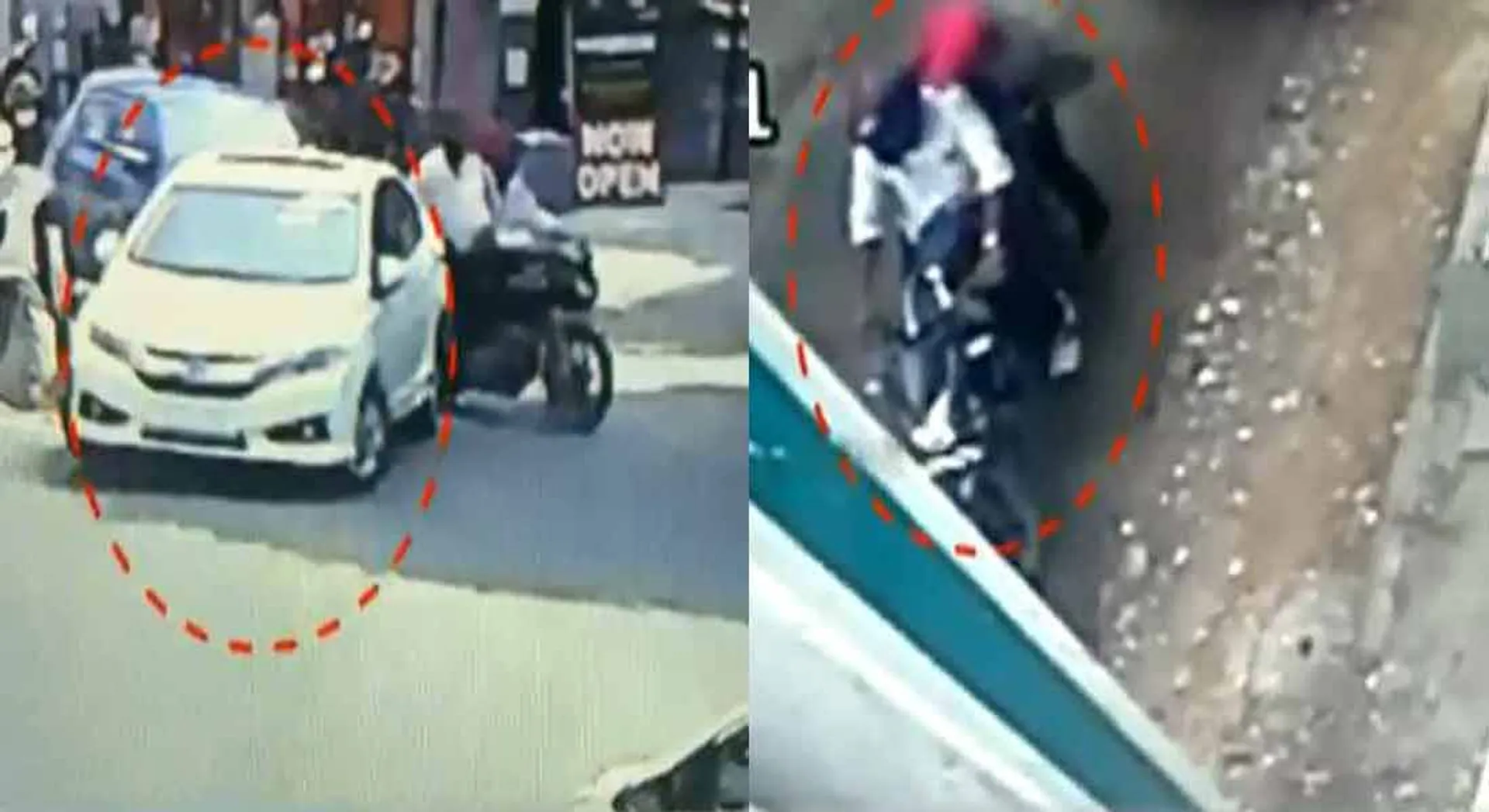   Turning the CCTV back and breaking the car's glasses and theft money in chennai 