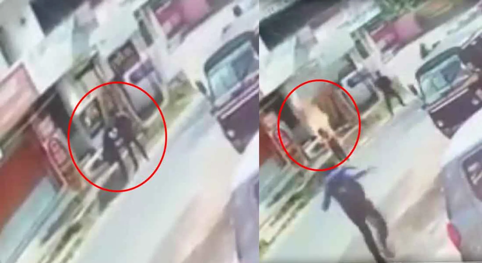  The college student was burnt by gasoline in the middle of the road...